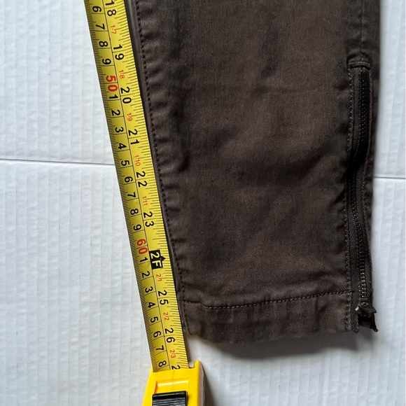 Joie Park Skinny Pants Cargo Style Ankle Zip Fatigue Green Size 28 - Picture 11 of 13